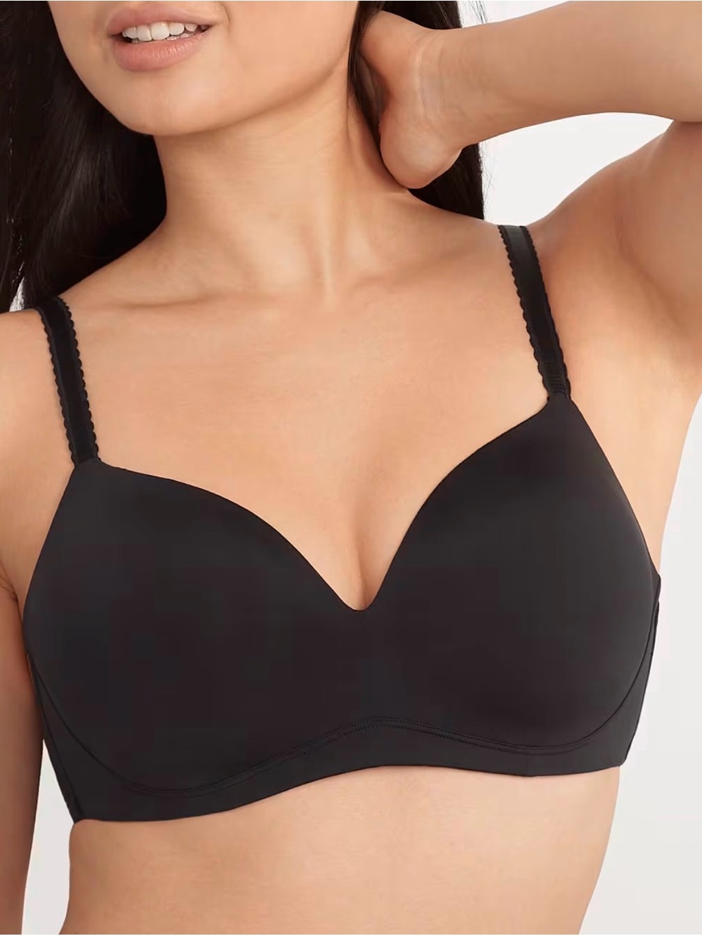 NWT Bare Necessities Bare Wire-Free Smoothing Bra 38G Black